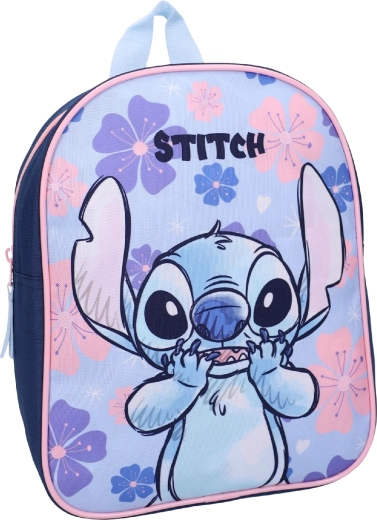 Markant Stitch-motiv og blomsterdesign