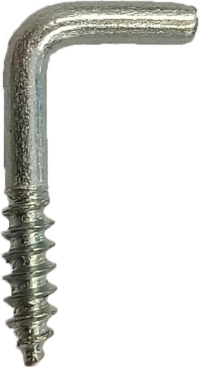 Skøjtekrog med gevind til træ 50 × 3,5 mm, galvaniseret, 300 stk.