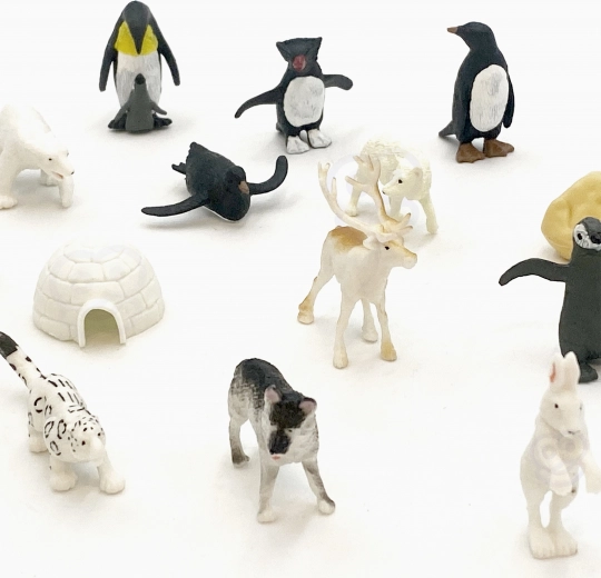 Realistiske figurer af polardyr