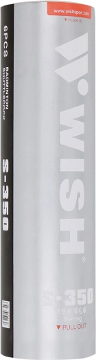 PVC badmintonbolde WISH S-350, 6 stk.
