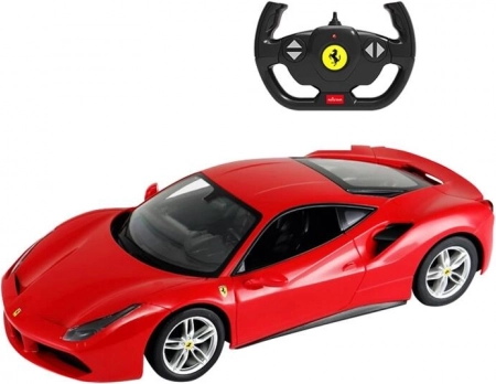 RC bil med fjernbetjening Ferrari 488 GTB rød