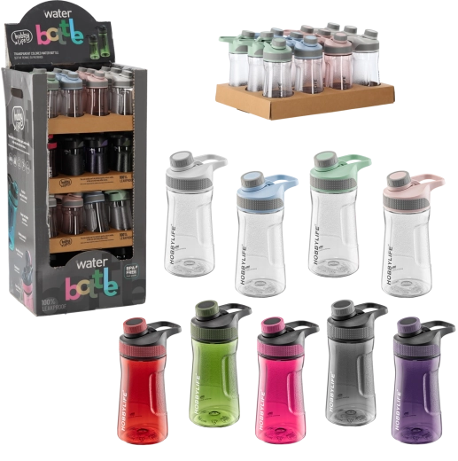 Vandflaske 530 ml med ergonomisk greb HOBBYLIFE