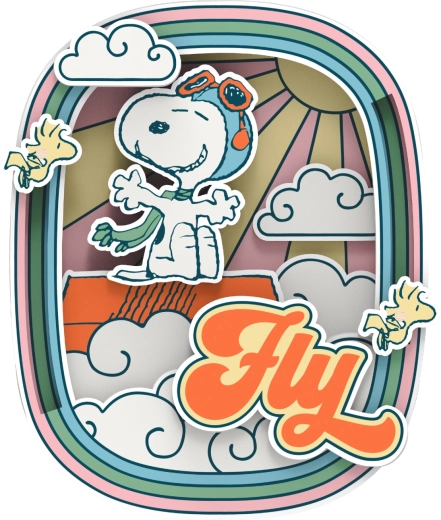 Ikonisk FLY-motiv med SNOOPY