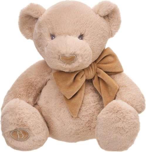 Blød bamse Roger 26 cm beige