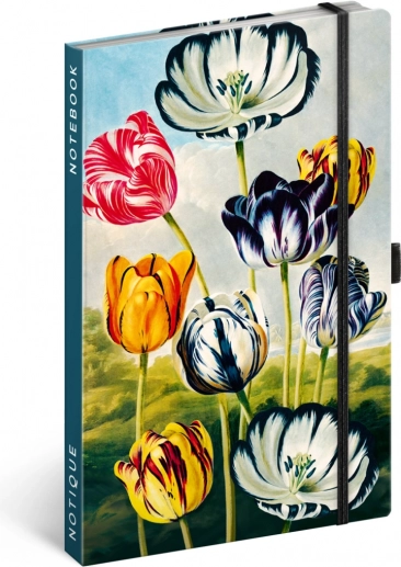 Notes Tulipaner af Kateřina Winterová, linjeret, 13 x 21 cm