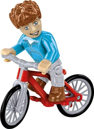 Cyklistfigur til leg og udstilling