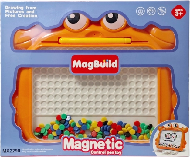 Magnetisk mosaik med perler og pen