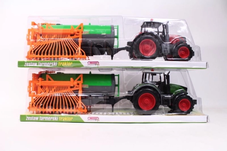 Traktor med landbrugsmaskine