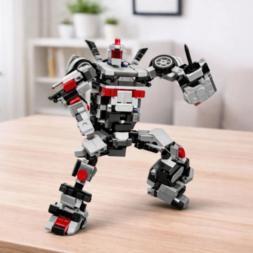 Bevægelig robot til actionleg