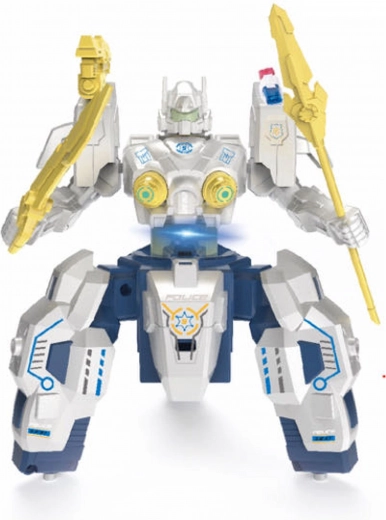 Politiets RC-robot med røg-effekt 19 cm
