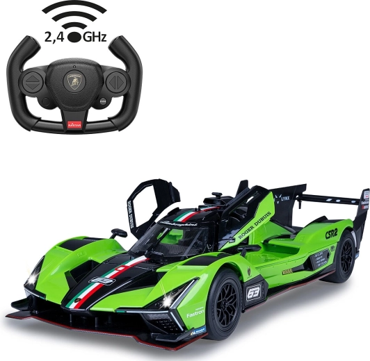 Fjernstyret Lamborghini SC63 LMDH-bil 1:14 grøn