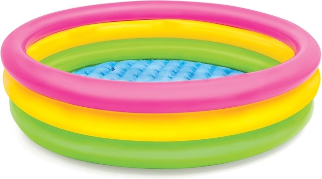 Tre gennemsigtige farvede ringe