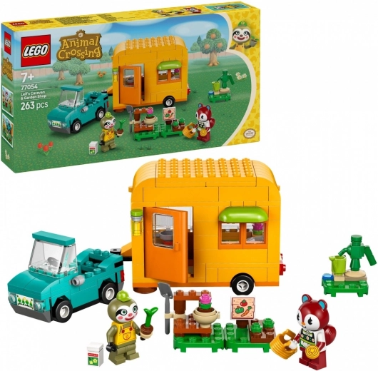 LEGO® Animal Crossing™ 77054 Leif, campingvogn og havebutik