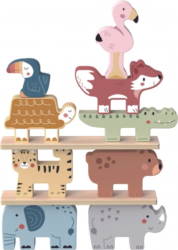 Træklodser dyr Montessori 9 stk fra Tooky Toy