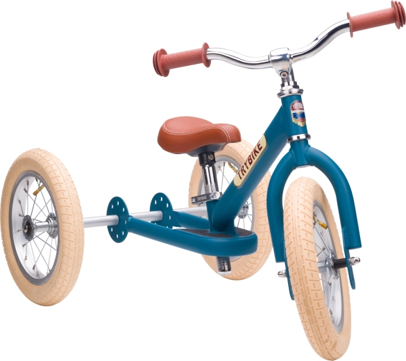 Trybike blå løbecykel til børn 2-i-1 (trehjulet og tohjulet)