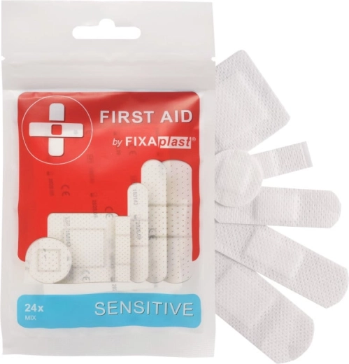 Fixaplast First Aid Sensitive førstehjælpsplastre til sensitiv hud (24 stk.)