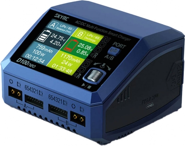 Dobbelt intelligent oplader SKYRC D100neo 200 W
