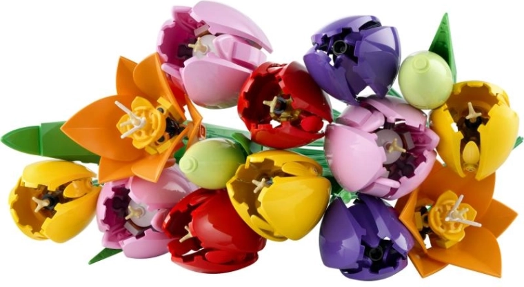 Realistiske tulipaner i livlige farver