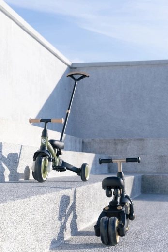 3i1: trehjulet cykel med forældrestyring, trehjulet cykel og løbecykel