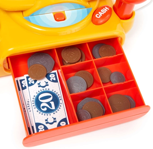 Udtrækkelig pengekasse med rum