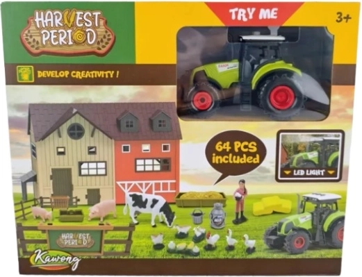 Gård med traktor, lys og lyd