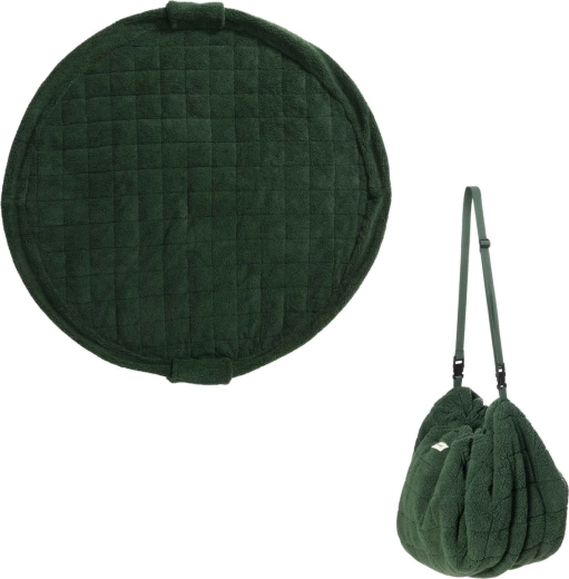 Play&Go noomad soft teddy evergreen legetæppe og legetøjssæk 3-i-1