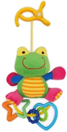 Plyslegetøj med rangle frø BABY MIX