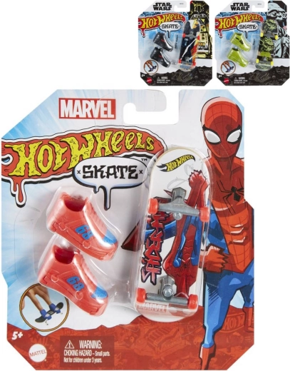 Mattel Hot Wheels Skate tematisk fingerboard-sæt med skateboard og sko - 1 stk.