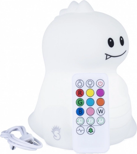 Silikone natlampe Dinuš med fjernbetjening