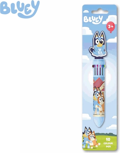Bluey multifarvet børnepen 10-i-1