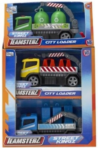Teamsterz byggemaskine City Loader – metalmodel af arbejds­køretøj 10 cm