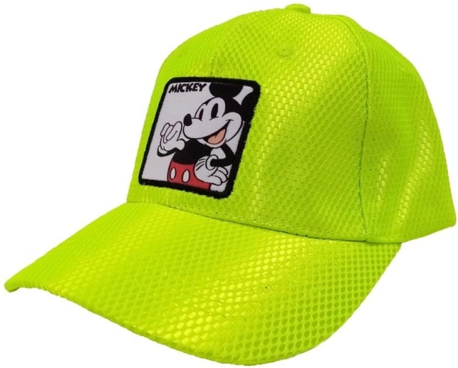 Grøn børnekasket med Mickey Mouse