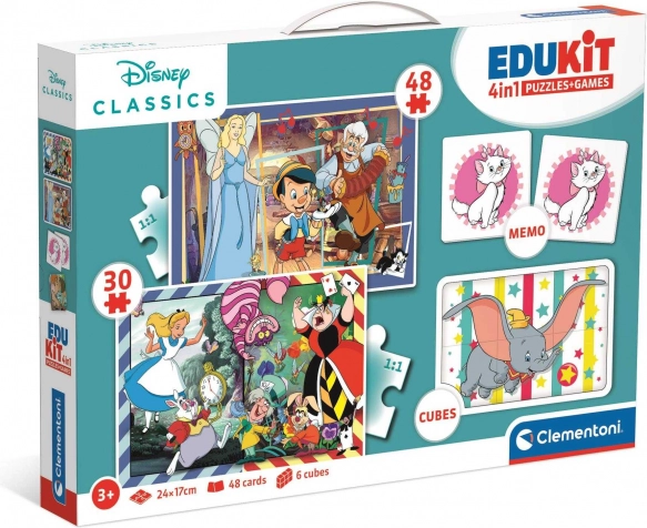 Clementoni spilsamling Disney klassikere 4-i-1