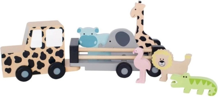 Jabadabado safari-jeep med dyr