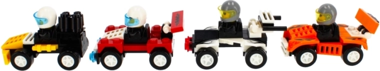 4 racermaskiner, uendelig sjov