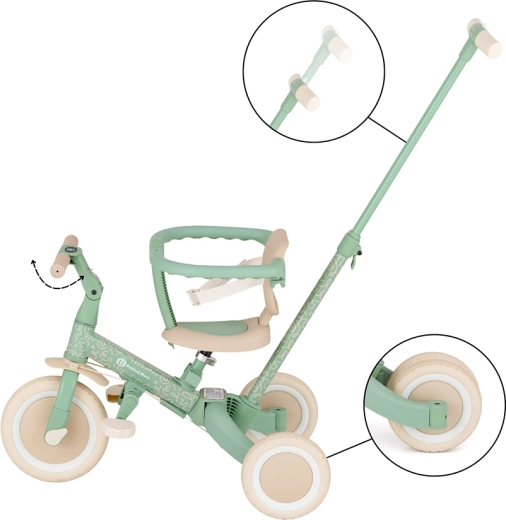 5-i-1 – trehjulet cykel og cykel, der vokser med barnet