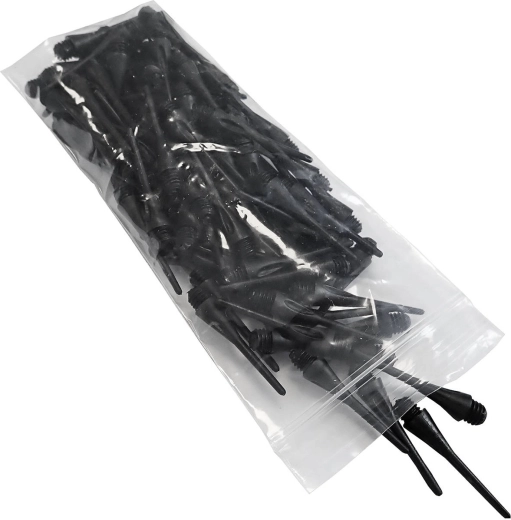 Brother reserveplastspidser til dartpile, sorte – sæt med 100 stk.