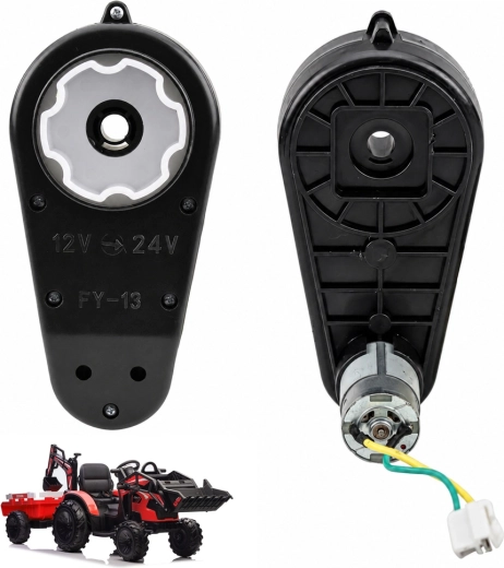 Motor med gearkasse 24 V (RS550, 12.000 omdr./min) til elektrisk køretøj SX2068 - 1 stk.