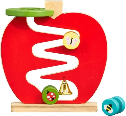 Petit Collage klokkerutschebane æble