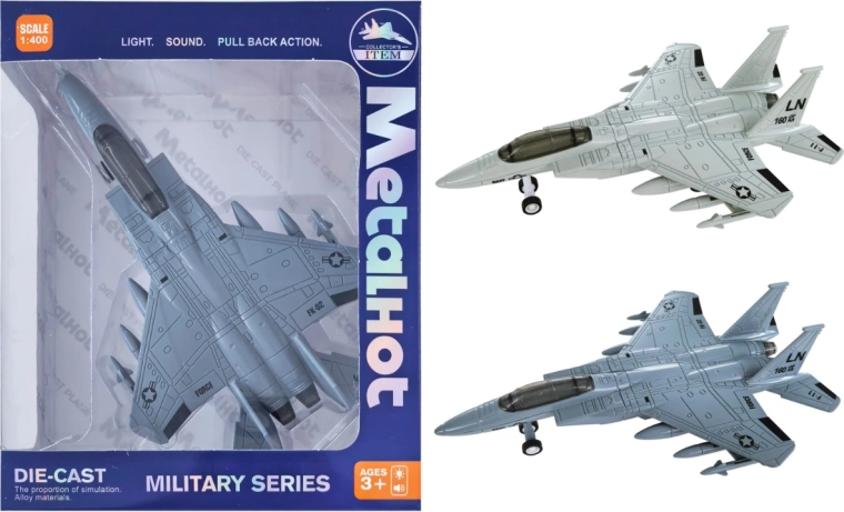 Metalflymodel af jagerflyet F-15 Eagle 1:400