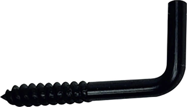 Skruering med skrue 19 × 60 mm, sort, 5 stk.