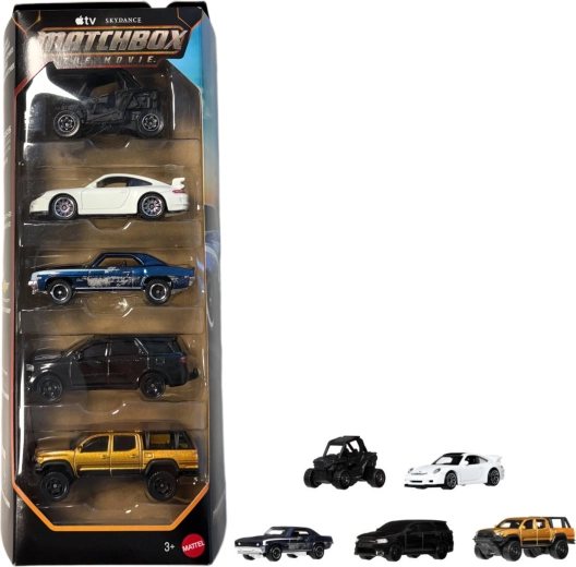 Mattel Matchbox The Movie Villain Pursuit sæt med 5 biler