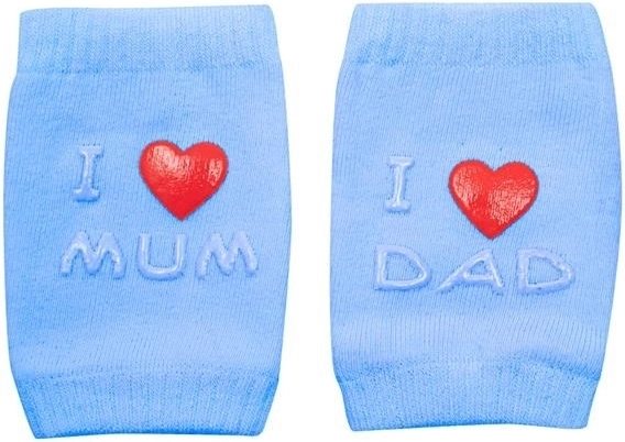 Babyknæbeskyttere med ABS I Love Mum & Dad – blå