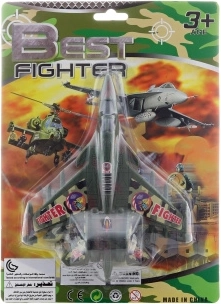 Militærfly – jagerfly (plast)