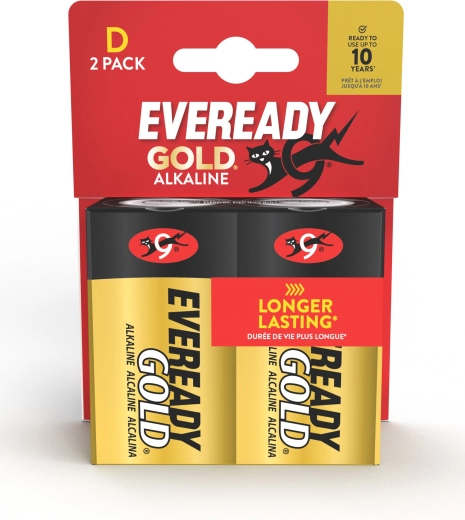 Energizer Eveready Gold alkalisk batteri D (LR20)