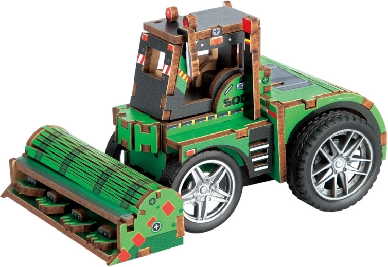 2Kids Toys 3D træbyggesæt – kultivator - 1 stk.