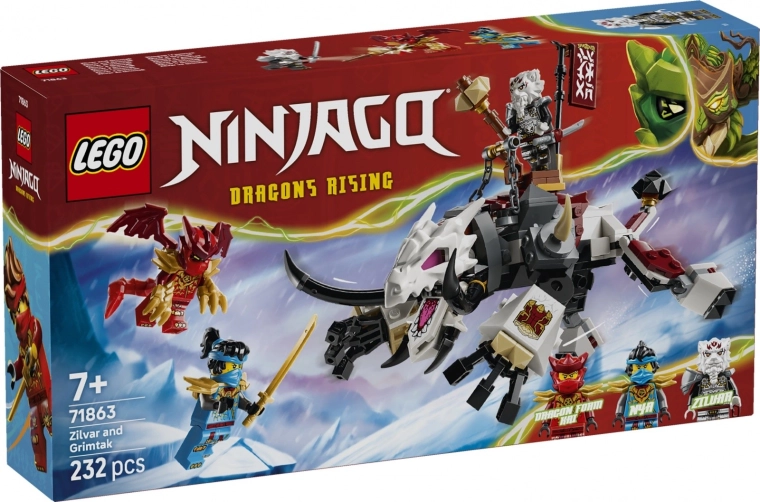 LEGO NINJAGO Zilvar og drageuhyret Grimtak