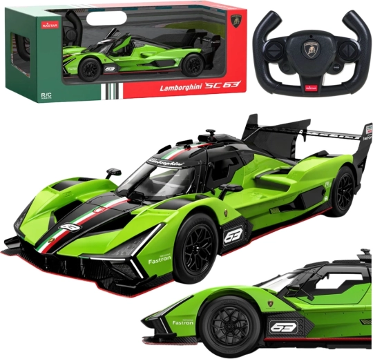 RC-bil Lamborghini SC63 1:14 grøn fra Rastar