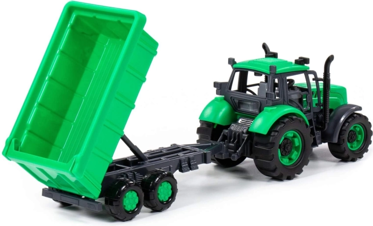 Tiptrailer med bagklap, der kan åbnes