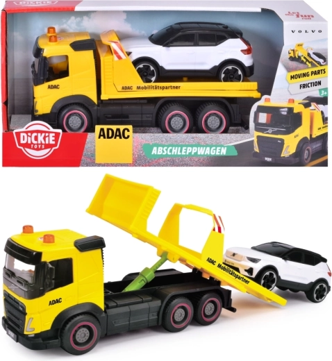 Dickie sæt med Volvo FM-kranvogn og Volvo EX40-bil – 2 stk.